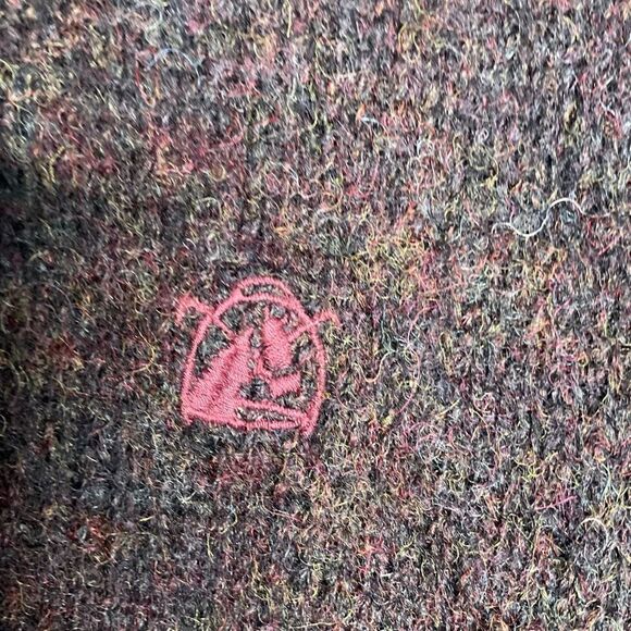 Vintage Ralph Lauren Chaps Sweater Mens Medium Shetland Wool‎ Black Purple - Picture 4 of 9
